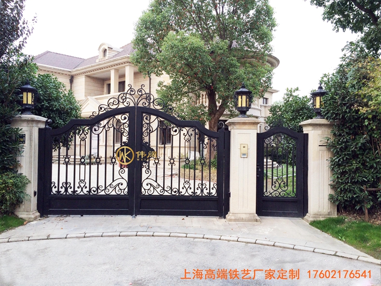歐式別墅鐵藝大門,手工鍛造